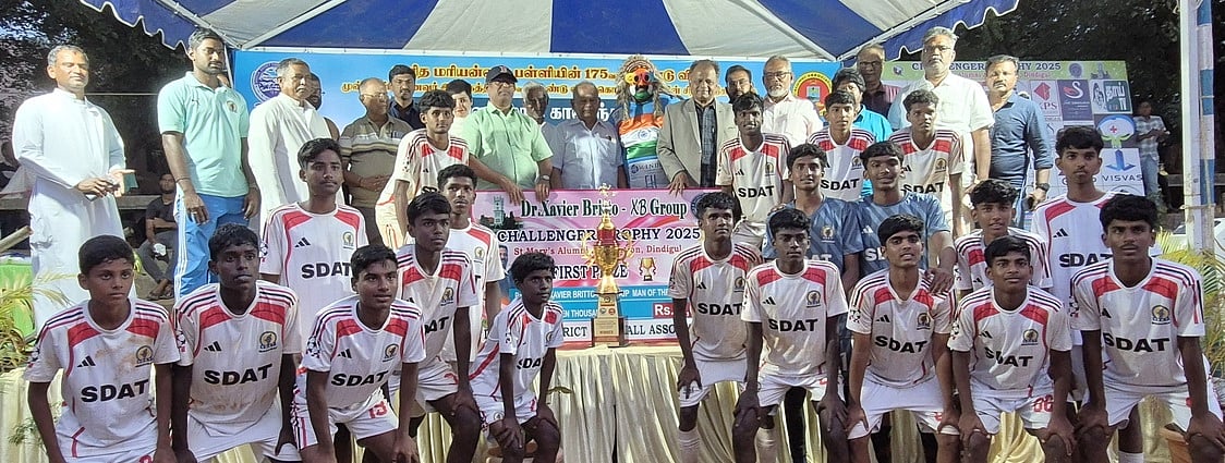 மாநில கால்பந்து போட்டியில்
மதுரை அணி முதலிடம்