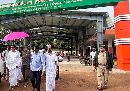 சிவகங்கை பேருந்து நிலையப் பணிகள்: ப. சிதம்பரம் ஆய்வு