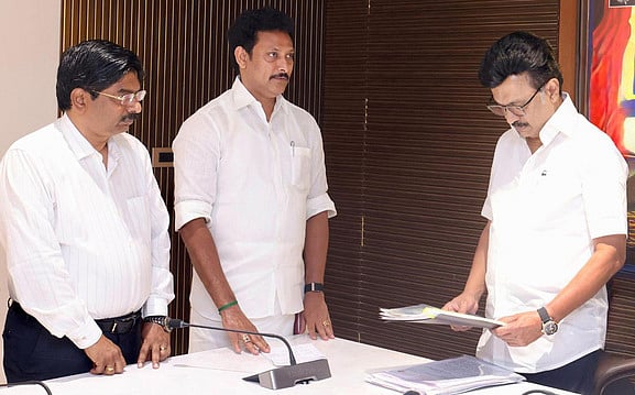 டெட் தோ்வு விவகாரம்: முதல்வருடன் அமைச்சா் அன்பில் மகேஸ் சந்திப்பு