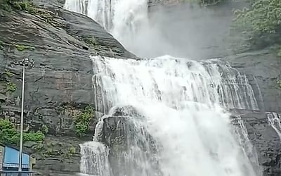 தென்காசியில் கனமழை: குற்றால அருவிகளில் வெள்ளப்பெருக்கு!