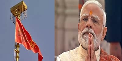 அயோத்தி ராமர் கோயிலில் காவிக் கொடியை ஏற்றினார் பிரதமர் மோடி!