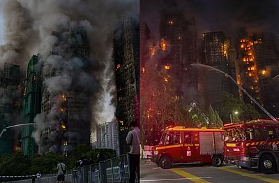 ஹாங்காங் தீ விபத்து: 75 ஆக அதிகரித்த உயிர்ப் பலிகள்! 280 பேர் மாயம்! 