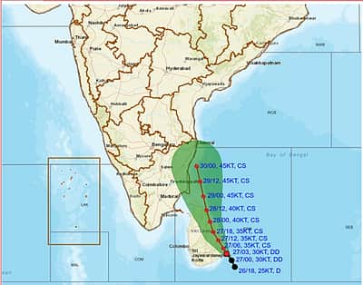 சென்னைக்கு 700 கி.மீ. தொலைவில் டிட்வா புயல்! வானிலை மையம்