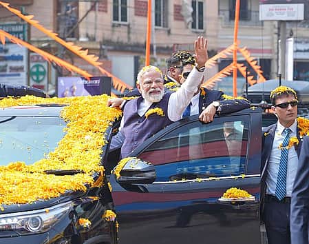 நாகர்கோவில் வந்தார் பிரதமர் மோடி!