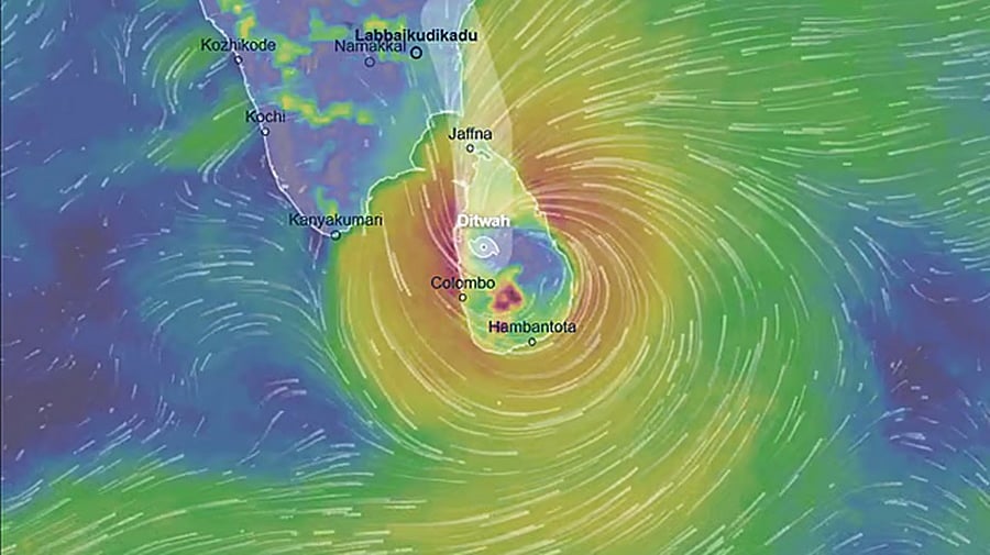 7 கி.மீ. வேகத்தில் நகரும் டிட்வா புயல்!