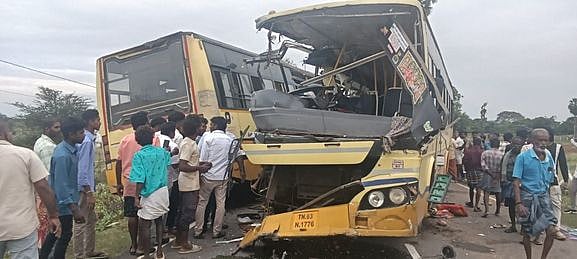 திருப்பத்தூா் அருகே அரசுப் பேருந்துகள் மோதல்: 11 போ் உயிரிழப்பு! 49 போ் காயம்!