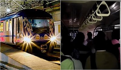 தொழில்நுட்ப கோளாறால் நடுவழியில் நின்ற மெட்ரோ ரயில்... பயணிகள் சிக்கித் தவிப்பு!