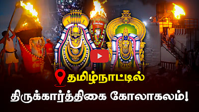 தமிழ்நாட்டில் திருக்கார்த்திகை கோலாகலம்!

