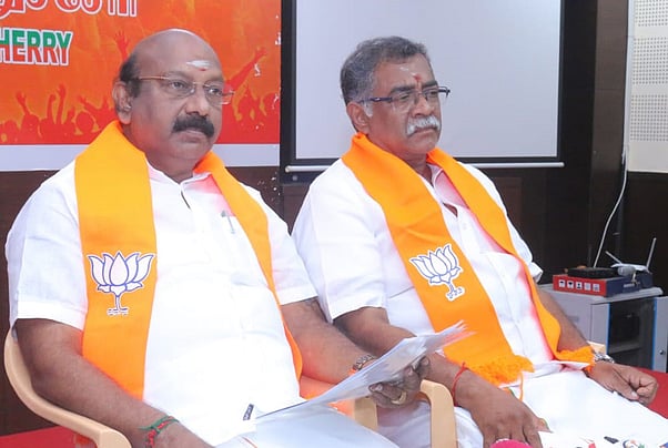 புதுச்சேரியில் இண்டி கூட்டணியை மக்கள் புறக்கணிக்க வேண்டும்: பாஜக தலைவா் வி.பி. ராமலிங்கம்