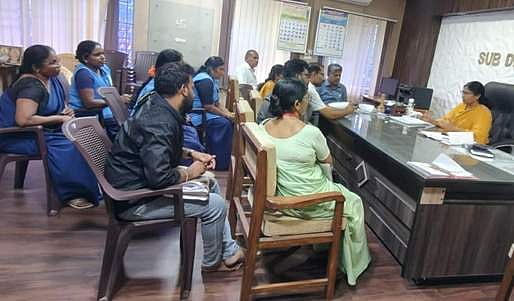 ஒப்பந்த தூய்மைப் பணியாளா்கள்
காத்திருப்புப் போராட்டம் வாபஸ்