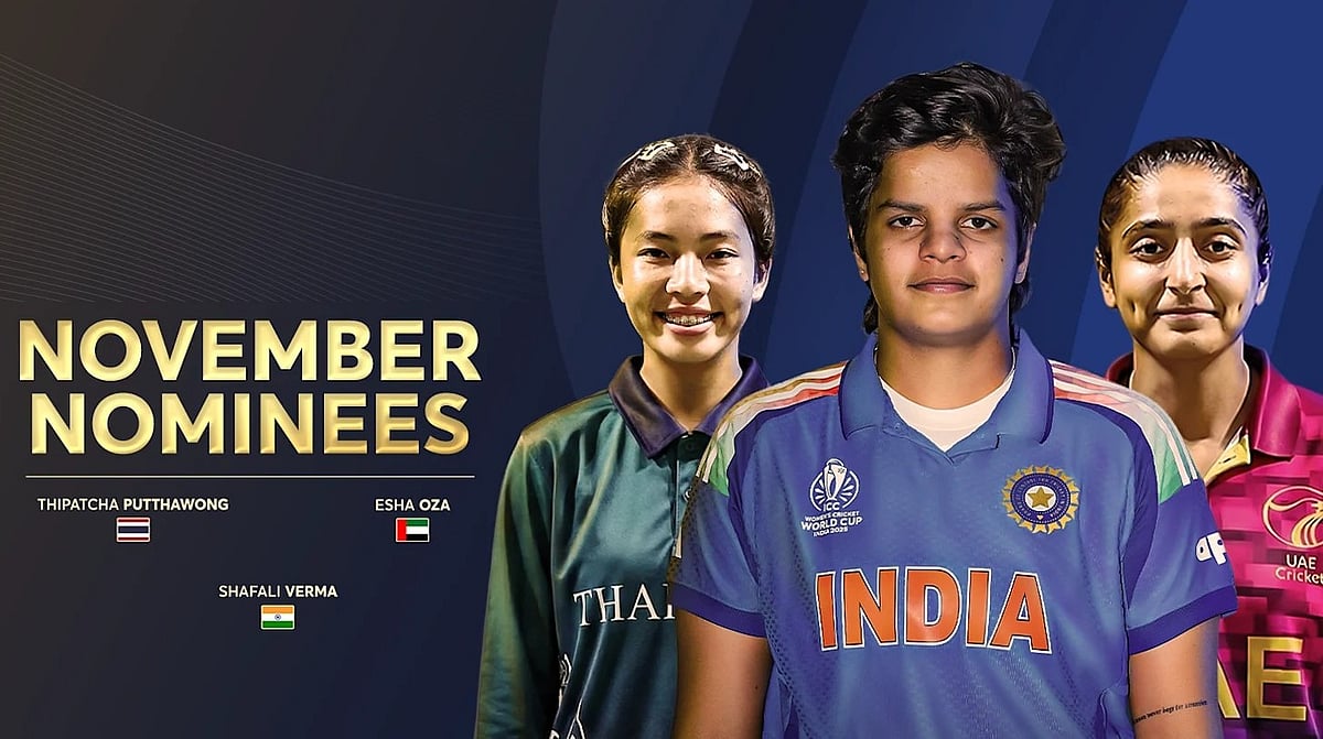 ஐசிசியின் சிறந்த வீராங்கனை விருதுக்கான போட்டியில் ஷஃபாலி வர்மா!