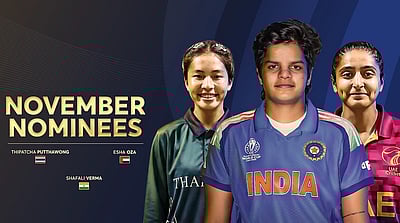 ஐசிசியின் சிறந்த வீராங்கனை விருதுக்கான போட்டியில் ஷஃபாலி வர்மா!