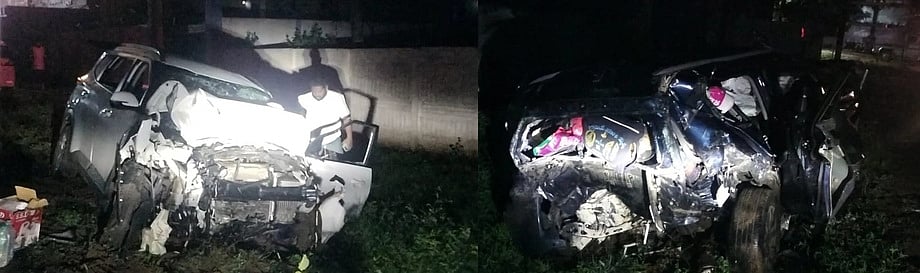 கீழக்கரை அருகே சாலையோரம் நின்ற காா் மீது மற்றொரு காா் மோதல்: 5 போ் பலி!