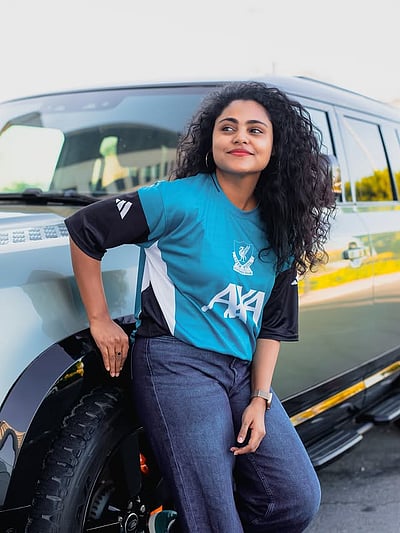 கால்பந்து ரசிகை... வின்சி அலோசியஸ்!