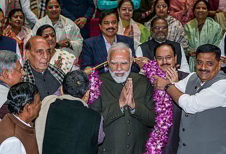 எந்த சட்டமும் மக்களுக்கு சுமையாக இருக்கக் கூடாது-
பாஜக கூட்டணி எம்.பி.க்கள் கூட்டத்தில் பிரதமா் மோடி