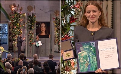 அமைதிக்கான நோபல் வென்ற மச்சாடோ தலைமறைவு: விருதைப் பெற்ற மகள்! - என்ன நடந்தது?