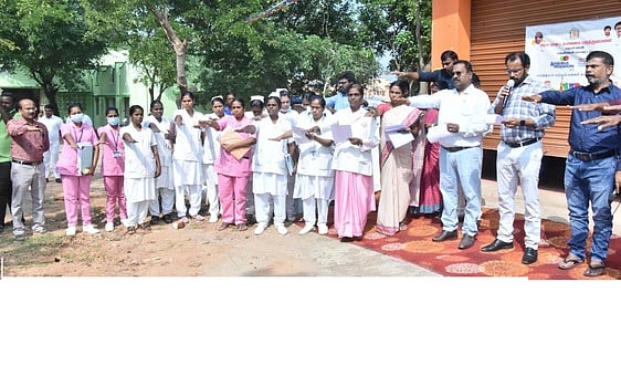 தென்காசி அரசு மருத்துவமனையில்
தூய்மை இயக்கம்