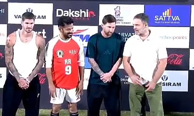 கால்பந்து ஜாம்பவான் மெஸ்ஸி - ராகுல் காந்தி சந்திப்பு  