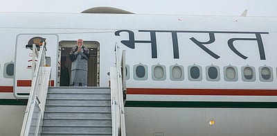 ஜோர்டான் சென்றடைந்த பிரதமர் மோடிக்கு உற்சாக வரவேற்பு - புகைப்படங்கள்