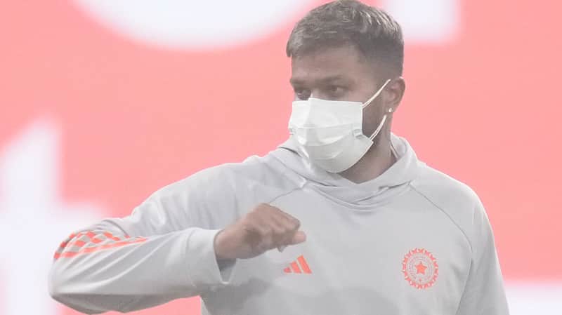 India's Hardik Pandya ahead of the fourth T20 International cricket match of a series between India and South Africa, at Ekana Cricket Stadium in Lucknow
