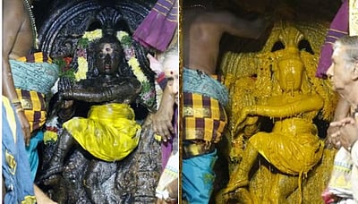 மார்கழி சிறப்பு! உத்தரகோசமங்கை கோயில் மரகத நடராஜர் அபிஷேகம்!