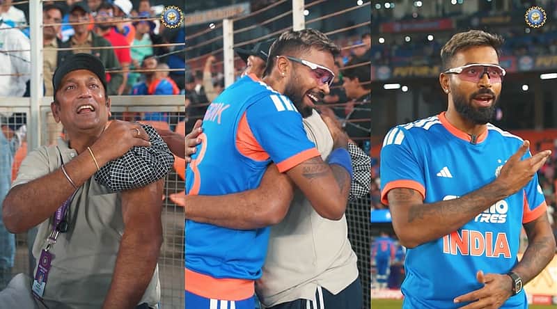 Hardik Pandya consoled the cameraman who was injured by the ball he hit for a six.