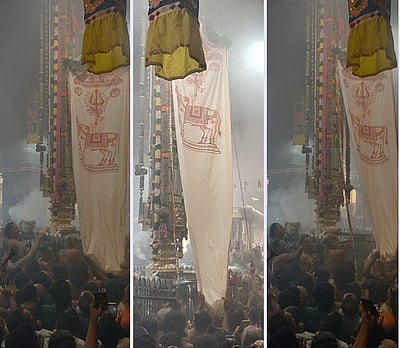 சிதம்பரம் நடராஜர் கோயிலில் கொடியேற்றம்! திரளான பக்தர்கள் பங்கேற்பு!!