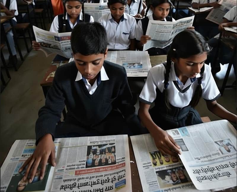 Rajasthan: Daily newspaper reading mandatory in govt schools (Photo: AI Generated Image)