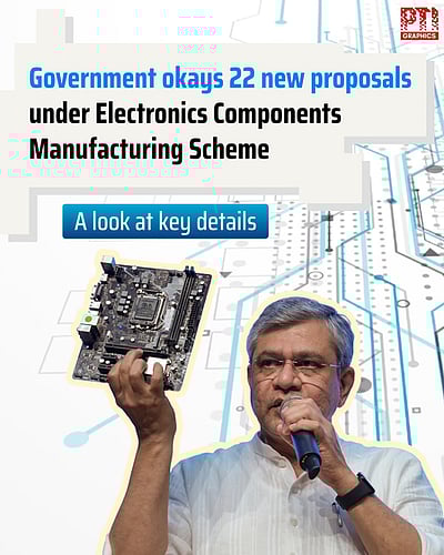 ரூ.41,863 கோடி மின்னணுப் பொருள்கள் உற்பத்தி திட்டத்துக்கு மத்திய அரசு அனுமதி