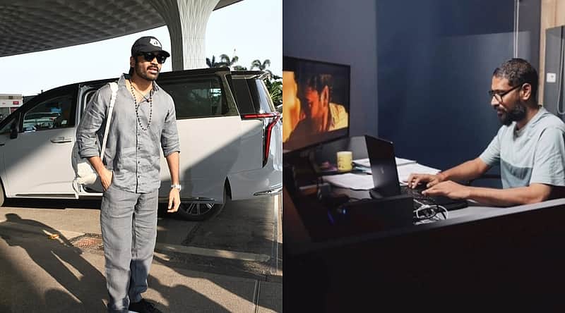 Dhanush, the editor in the film's editing process.