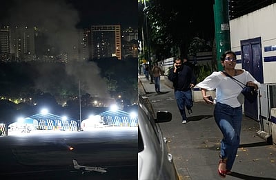 வெனிசுவேலா மீது அமெரிக்கா வான்வழித் தாக்குதல்! அவசரநிலை பிரகடனம்!