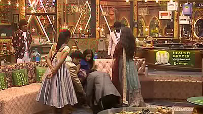 பிக் பாஸ் 9: சான்ட்ரா காலில் விழுந்து மன்னிப்பு கேட்ட  கமரூதின்!