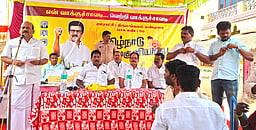 வாக்குச்சாவடி கள ஆய்வுக் கூட்டங்கள்: அமைச்சா் அன்பரசன் பங்கேற்பு