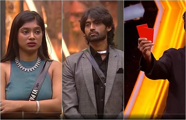 விஜே பார்வதி, கமருதீன் - ரெட் கார்டு கொடுக்கப்பட்டபோது..