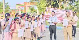 விக்கிரவாண்டியில் சாலைப் பாதுகாப்பு மாத விழிப்புணா்வு