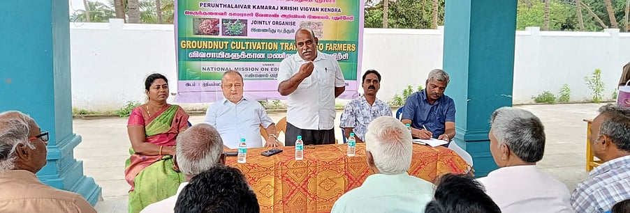 ஒதியம்பட்டில் மணிலா சாகுபடி பயிற்சி முகாம்