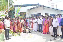 ஆற்காடு கல்லூரியில்  பொங்கல் விழா