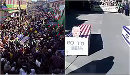 டிரம்ப், நெதன்யாகுவுக்கு சவப்பெட்டி... ஈரானுக்கு ஆதரவாக லடாக்கில் போராட்டம்!