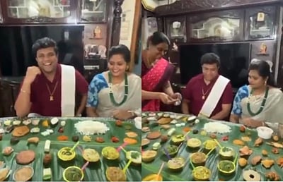 158 வகை உணவுகளுடன் மாப்பிளைக்கு தல பொங்கல் விருந்து!