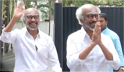 ரஜினிகாந்த் பொங்கல் வாழ்த்து.. வீட்டின் முன் குவிந்த ரசிகர்கள் ஆரவாரம்! 