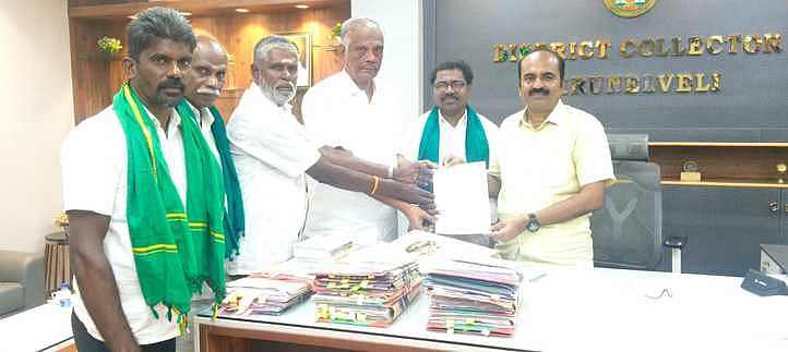 சாத்தான்குளம், திசையன்விளை குளங்களுக்கு கால்வாயில் தண்ணீா் திறந்துவிட கோரி மனு