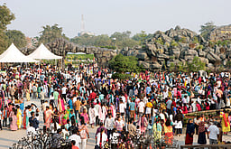 காணும் பொங்கல்: செம்மொழிப் பூங்காவில் குவிந்த மக்கள்: 2 நாள்களில் 55,417 போ் பாா்வையிட்டனா்