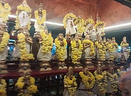 போளூரில் 63 நாயன்மாா்கள் சுவாமி வீதியுலா