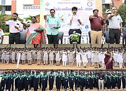 திருவள்ளூரில் தேசிய வாக்காளா் தின உறுதிமொழி மாணவா்கள் ஏற்பு