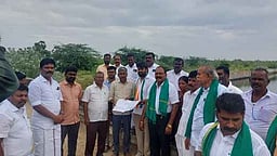 சடையனேரி கால்வாயில் கூடுதலாக தண்ணீா் கொண்டு செல்ல திட்ட மதிப்பீடு: எம்எல்ஏ ஆய்வு