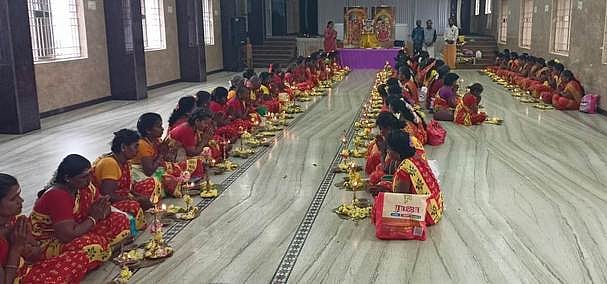 ரத சப்தமி: போளூரில் 108 திருவிளக்கு பூஜை!