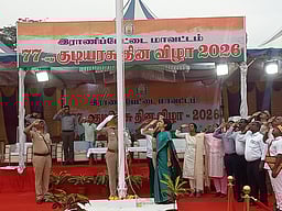 ராணிப்பேட்டையில் குடியரசு நாள் விழா கொண்டாட்டம் 