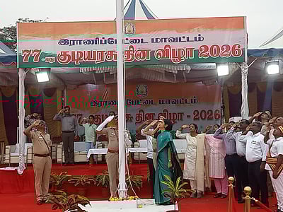 ராணிப்பேட்டையில் குடியரசு நாள் விழா கொண்டாட்டம் 