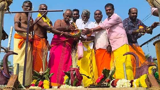 ஊத்தங்கரை அருகே கோயில் கும்பாபிஷேகம்