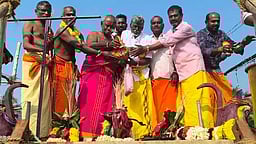 ஊத்தங்கரை அருகே கோயில் கும்பாபிஷேகம்